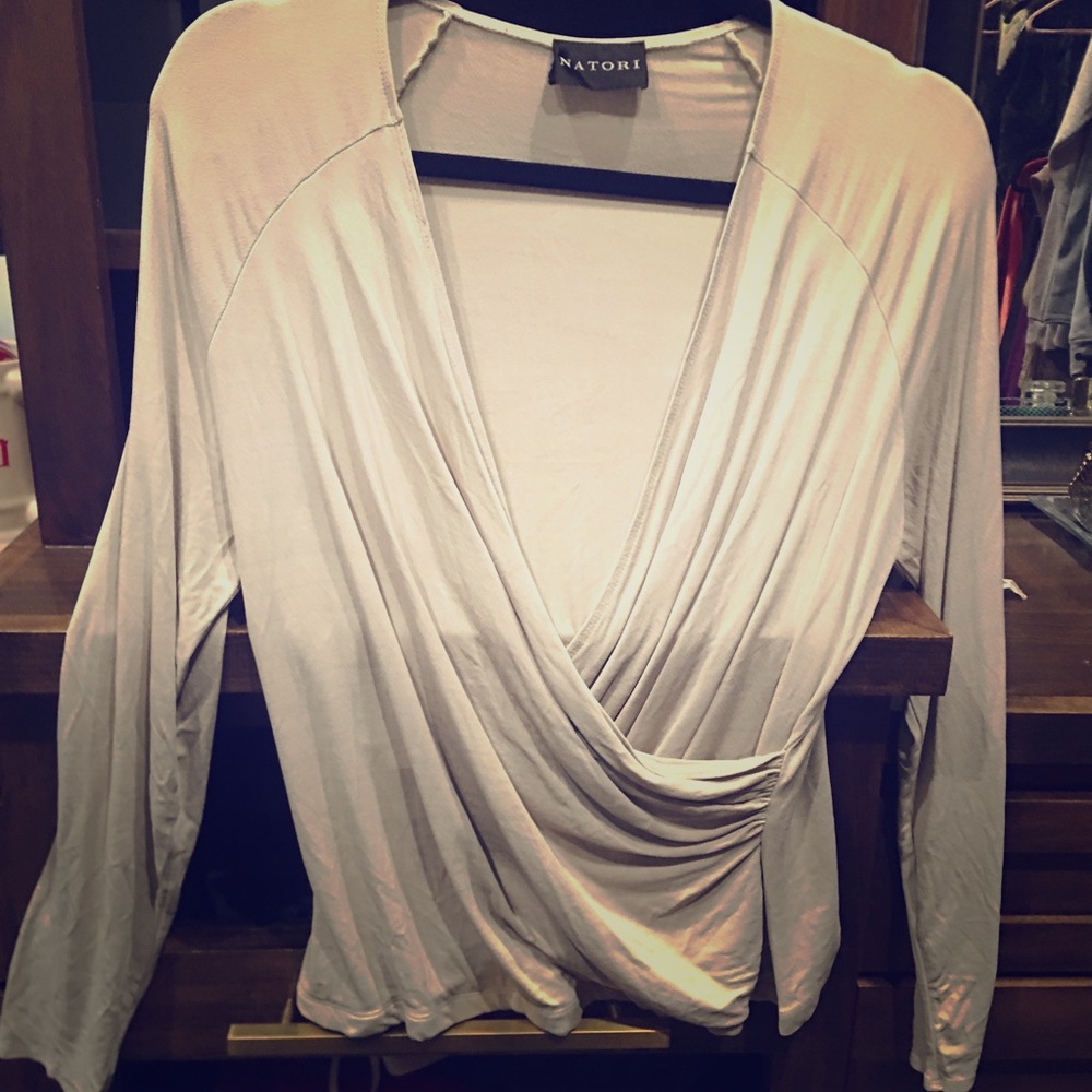 Natori Wrap Blouse